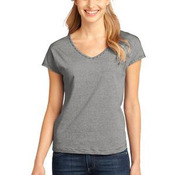 &#153; Ladies Mini Stripe Dolman V Neck Tee