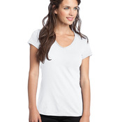 Juniors Slub V Neck Tee